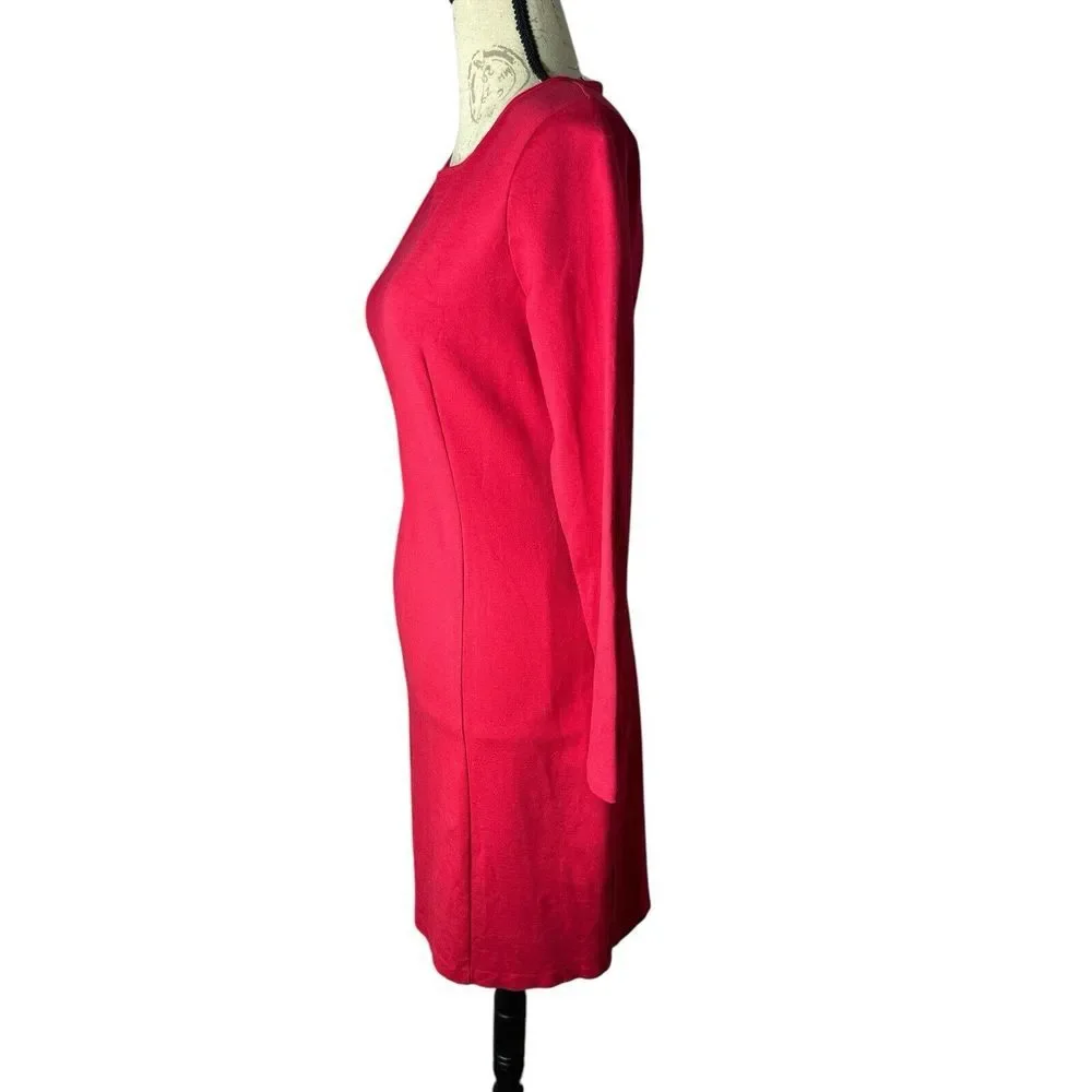 J.Crew Red Long-Sleeve Sheath Dress‎ - Size 4